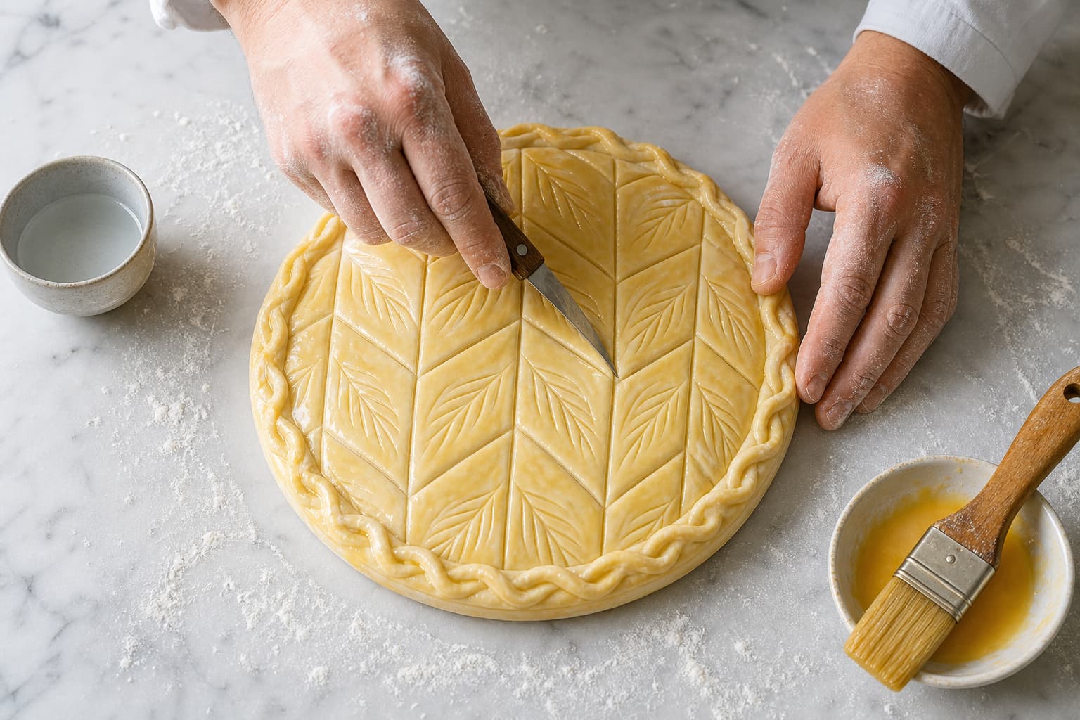 Vue de dessus des mains d